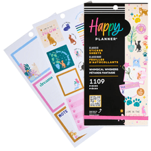 Stickers Happy Planner Whimsical Whiskers 1109 piezas