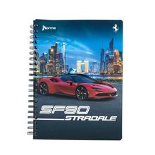 Cuaderno Profesional Cuadro Chico 5 Materias Ferrari 200 hojas