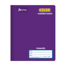Cuaderno Forma Francesa Cuadro Chico Norma Color 100 hojas