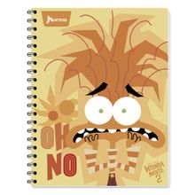 Cuaderno Profesional Rayado Disney Intensamente 100 hojas