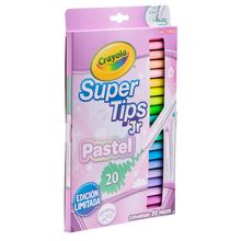 Plumones Crayola Super Tips Jr Pastel 20 piezas