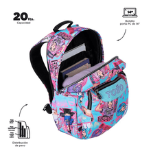 Mochila Totto Acuarela Anime Mujer