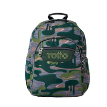 Mochila Totto Acuarela Camuflaje Verde