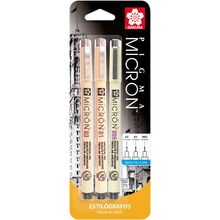 Estilógrafos Sakura Pigma Micron Arquitectura 3 piezas