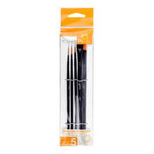 Pinceles Rodart Mixto Taklon Dorado 5 piezas