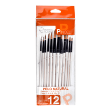 Pinceles Pelo Natural Rodart Mixto 12 piezas