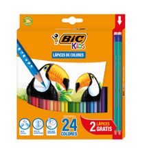 Lápices de Colores Bic Evolution Hexagonal 24 pzas