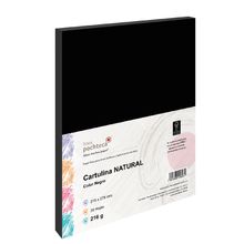 Cartulina Tamaño Carta Pochteca Negro 216g 30 hojas