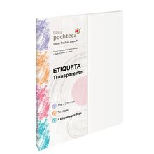Etiqueta Tamaño Carta Pochteca Transparente 20 hojas