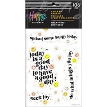 Stickers Happy Planner Caritas Sonrientes 106 piezas