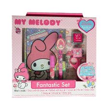 Set de Diario Berry Hip My Melody 8 piezas