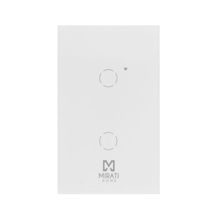 Interruptor de Pared Inteligente Mirati Touch 2 apagadores