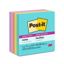 Post-It Notas Adhesivas Super Sticky Supernova 3x3" 450 hojas