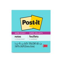 Post-It Notas Adhesivas Super Sticky Supernova 3x3" 450 hojas