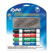Set de Marcadores para Pizarrón Expo con Borrador 5 Piezas