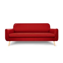 Sofá de 3 Plazas Alterego Grimaldi Rojo
