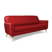 Sofá de 3 Plazas Alterego Grimaldi Rojo