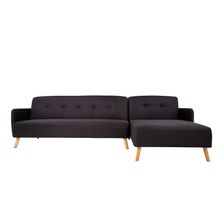 Sofá Cama en Escuadra Alterego Efaistos Negro