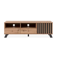 Mueble de TV Alterego Medan Negro y Roble