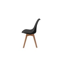 Silla de Comedor Helsinki Vinipiel Negro