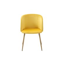 Silla de Comedor Alterego Mina Terciopelo Mostaza