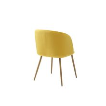 Silla de Comedor Alterego Mina Terciopelo Mostaza