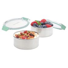 Contenedores con Tapa Smash Acero Inoxidable 200ml 2 piezas