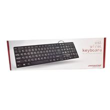 Teclado Alámbrico Packard Bell Essentials Ergonómico Slim Negro