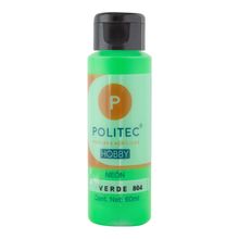 Pintura Acrílica Politec Hobby Neón 804 Verde 60ml