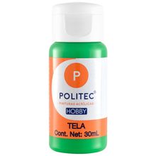 Pintura Acrílica Politec Hobby Tela 1312 Verde Claro 30ml