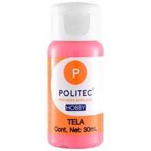 Pintura Acrílica Politec Hobby Tela 1337 Rosa Mexicano 30ml