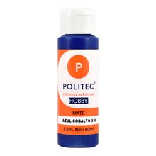 Pintura Acrílica Politec Hobby Mate 310 Azul Cobalto 60ml