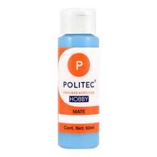 Pintura Acrílica Politec Hobby Mate 316 Azul Pastel 60ml