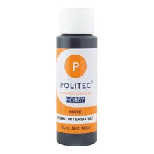 Pintura Acrílica Politec Hobby Mate 302 Negro Intenso 60ml