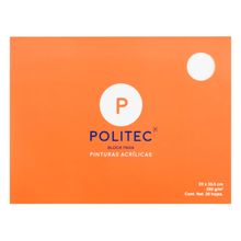Bloc para Pinturas Acrílicas Politec 23x30.5cm 20 hojas