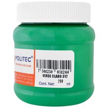 Pintura Acrílica Politec 312 Verde Claro 250ml