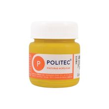 Pintura Acrílica Politec 318 Amarillo Medio 30ml