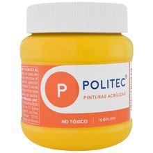 Pintura Acrílica Politec 318 Amarillo Medio 250ml