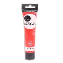 Pintura Acrílica Daler & Rowney Simply 567 Scarlet 75ml