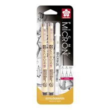Estilógrafos Sakura Pigma Micron Diseño y Bolígrafo Gelly Roll Blanco 3 piezas