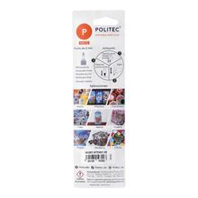 Marcador Acrílico Politec 302 Negro Intenso 4mm