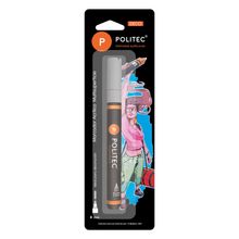 Marcador Acrílico Politec 700 Plateado 4mm