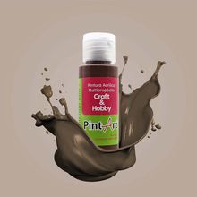 Pintura Acrílica Pint Art Multipropósito Marrón Oscuro 60ml