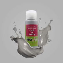 Pintura Acrílica Pint Art Multipropósito Metálica Plata 60ml