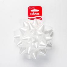 Moño Estrella Janel Celosa Krystal Jumbo No.4 Blanco