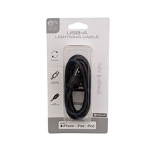 Cable USB a Lightning Tech Up Negro 1.8m