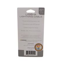 Cable USB a Lightning Tech Up Negro 1.8m