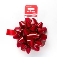 Moño Estrella Janel Celosa Krystal Jumbo No.4 Rojo