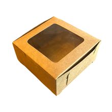 Cajas de Cartón con Ventana Autoarmable 16x16x7.5cm 25 piezas