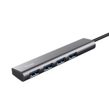 HUB Multipuertos USB-C Trust Halyx 4 Puertos